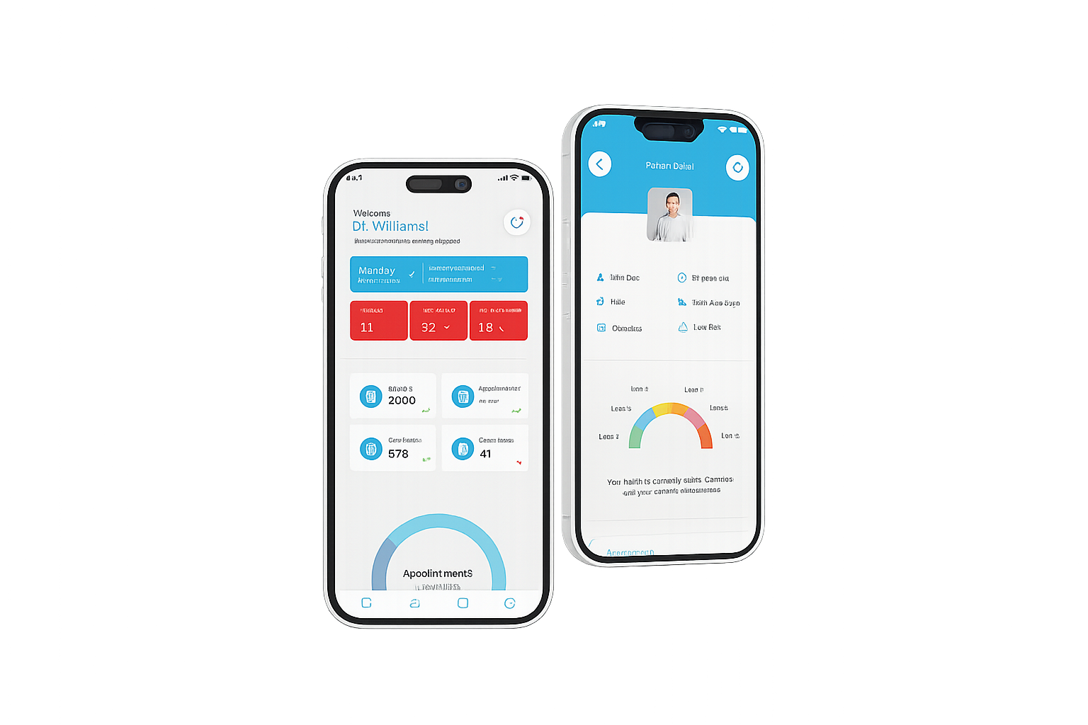 Provider dashboard showing patient analytics